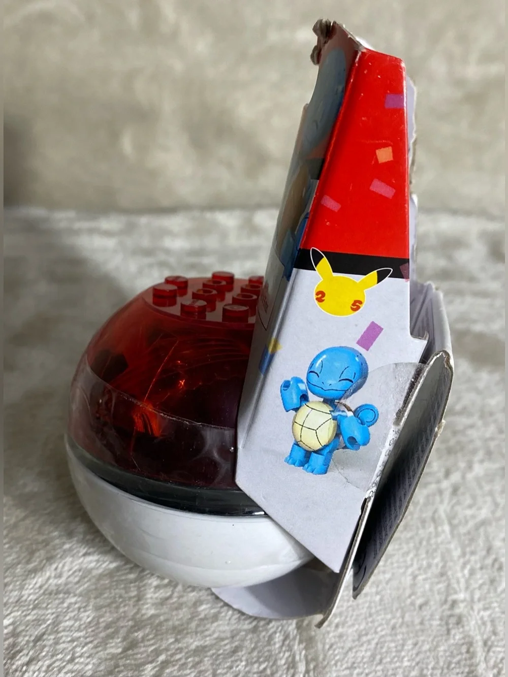 Mega Bloks Construx Pokemon Squirtle Pokeball Nintendo GVK63 Ball 17pcs